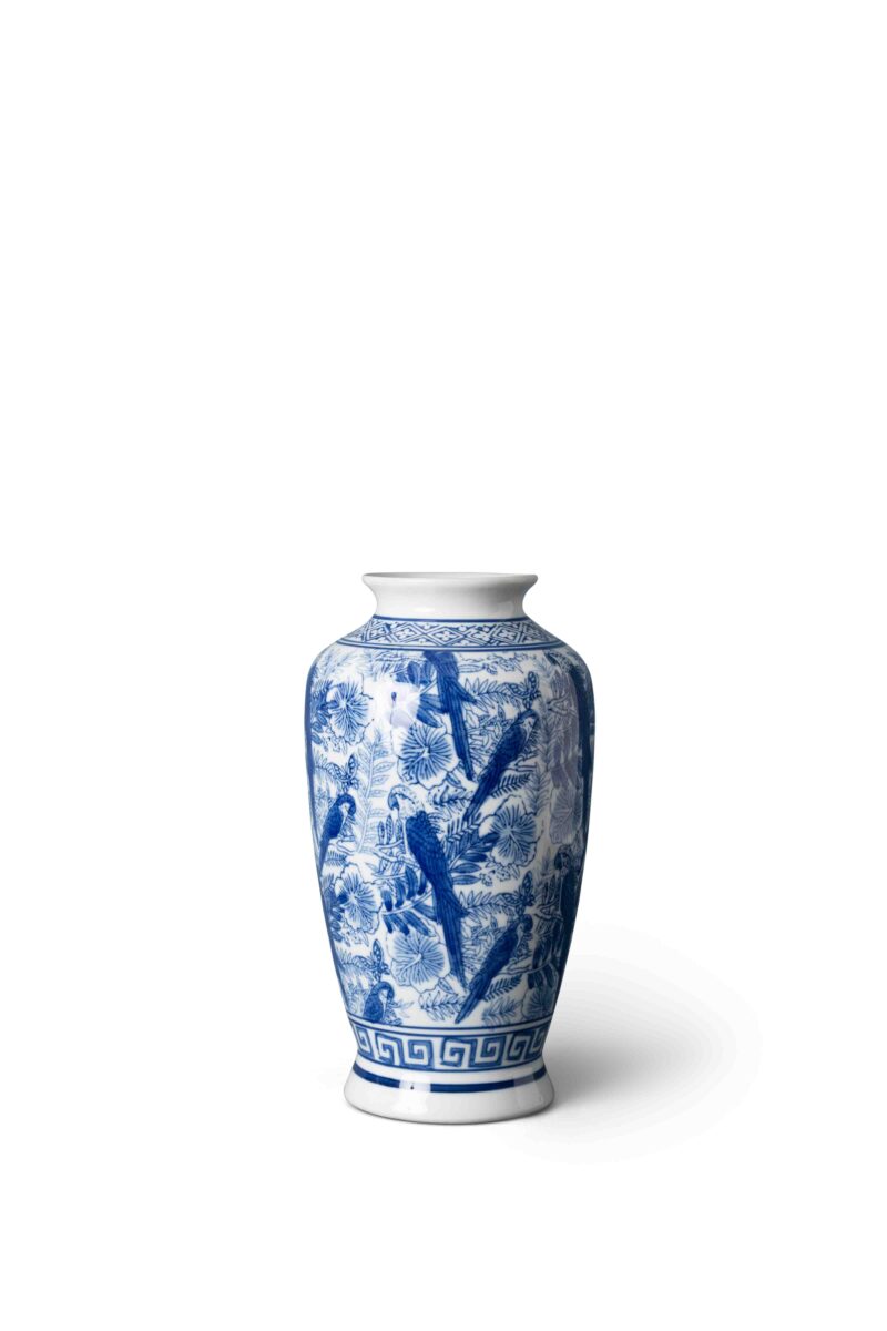 Blauw witte Chinese vaas - Madame Fleurie