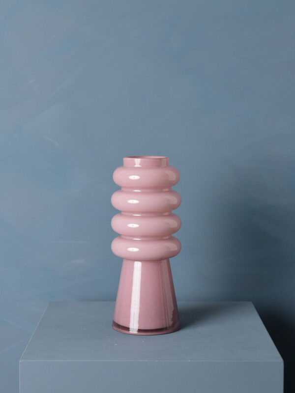 Bellecour - Madame Fleurie - Vaas - Glas - oud roze