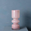 Oud roze vaas - Glas - Mond geblazen _madame Fleurie