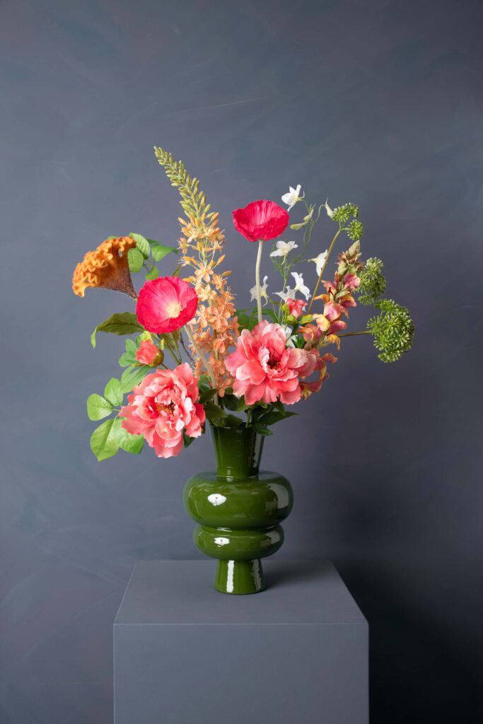 Zijden bloemen boeket - Hygge Mossgreen - Madame Fleurie