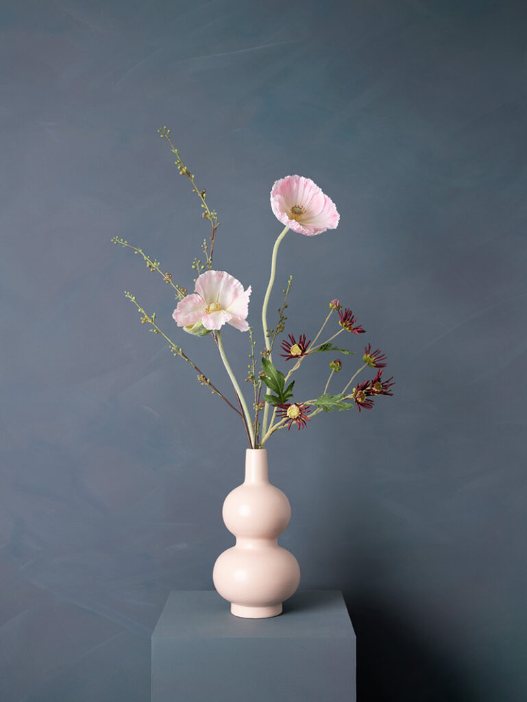 Kunstbloemen met vaas - Inez