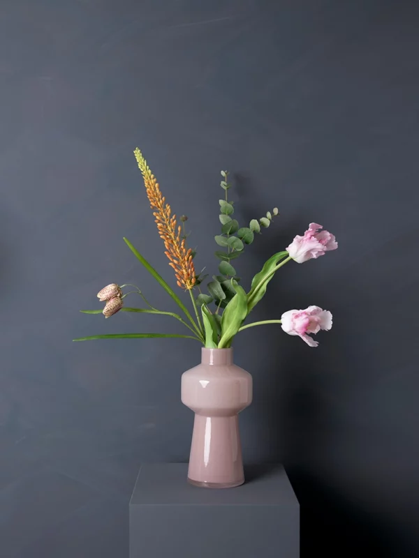 Boeket Zijden Bloemen in vaas Petites